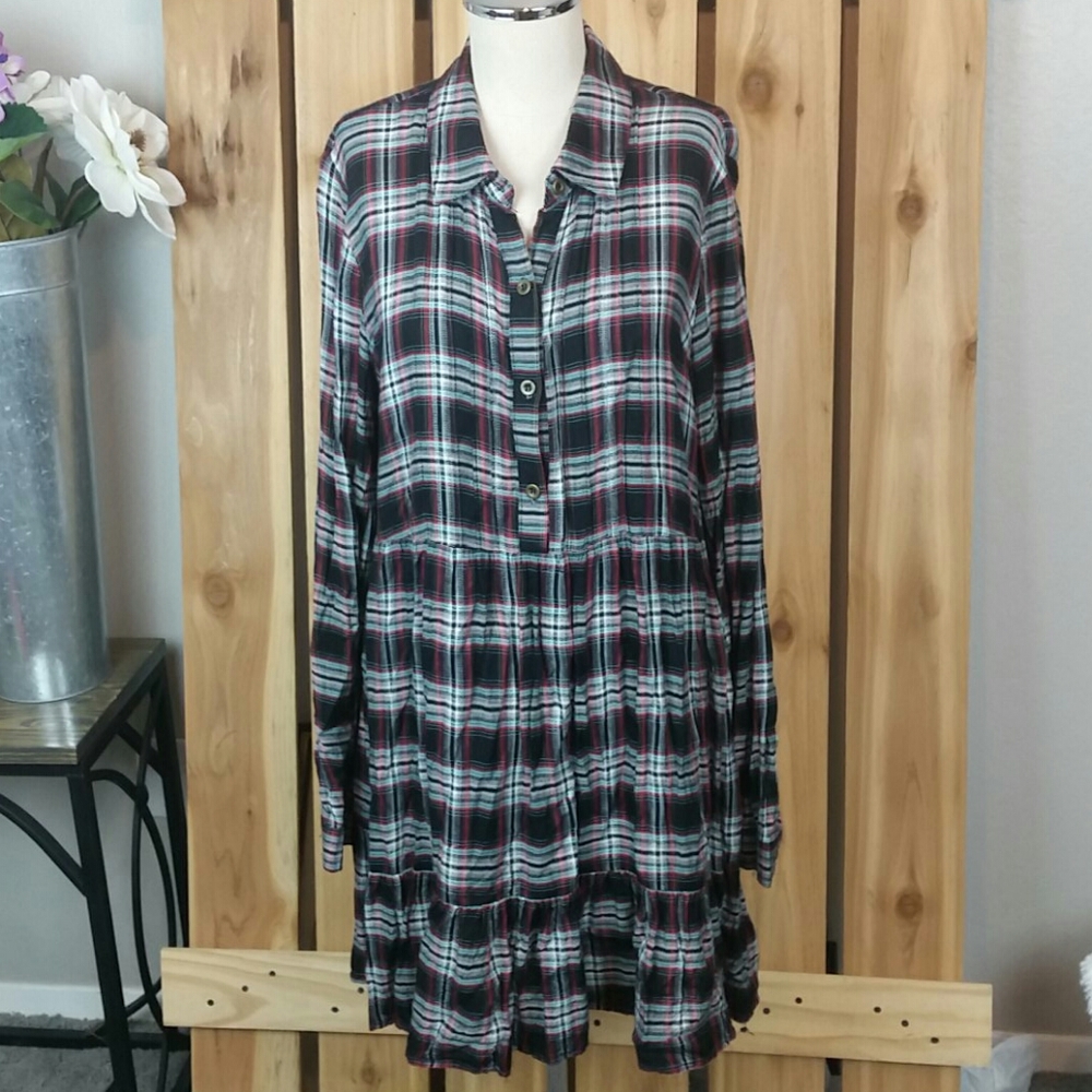 Plaid Dress XL